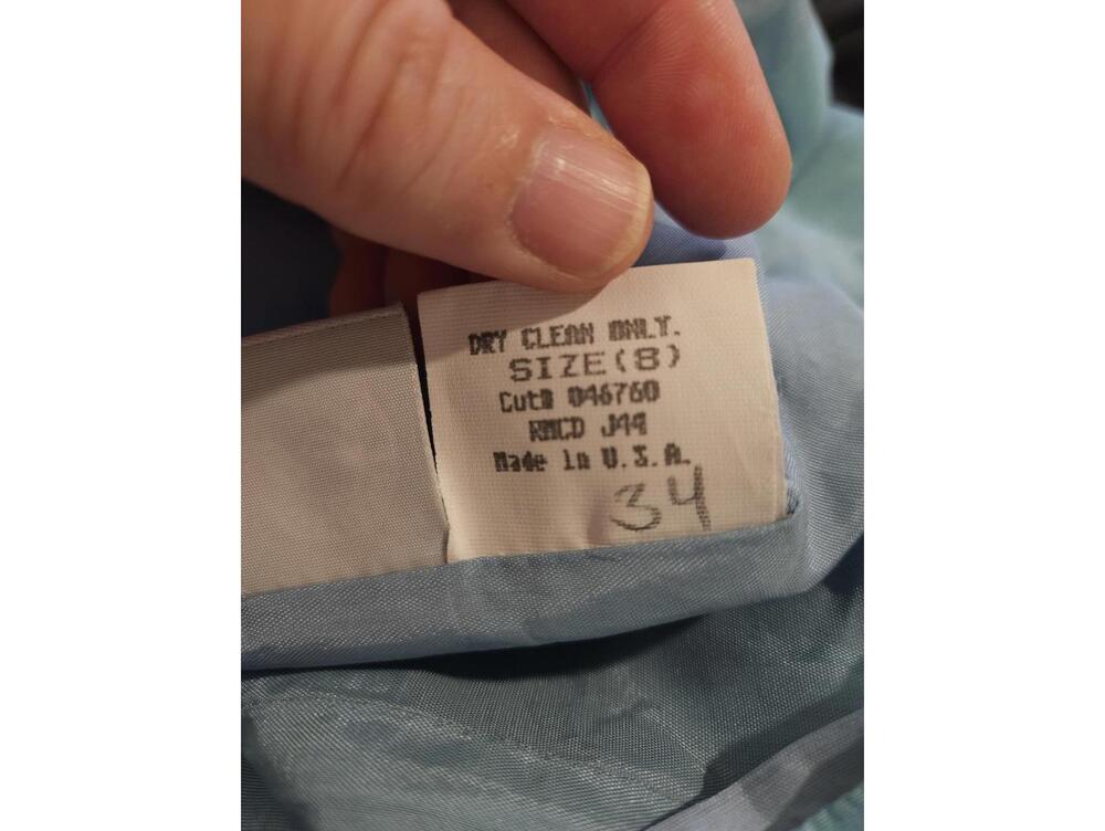 Laundry by Shelli Segal size 8 blue silk sheath dress - Picture 6 of 6
